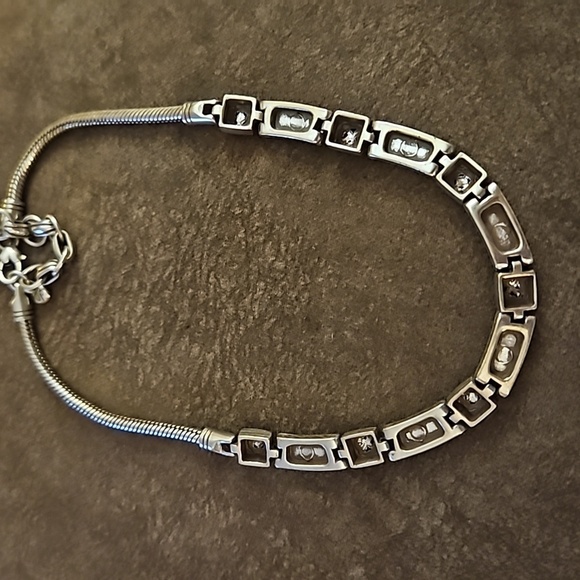 BRIGHTON Silver Plated Tribeca Castlecore Collar Chain Necklace - Picture 8 of 9